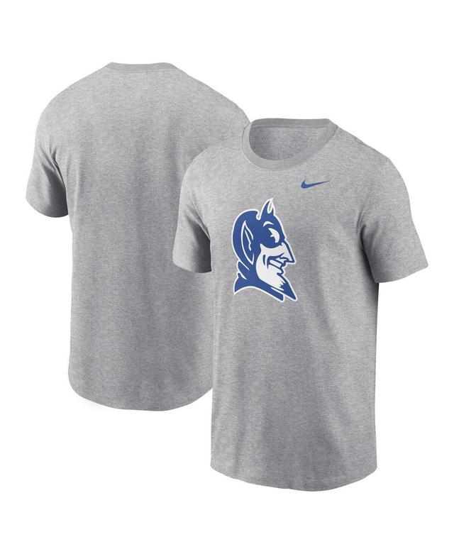 Nike Mens Heather Gray Duke Blue Devils Primetime Evergreen Alternate Logo T-Shirt Product Image