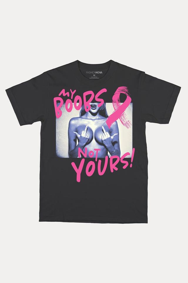 My Boobs Not Yours Tee - Black Product Image