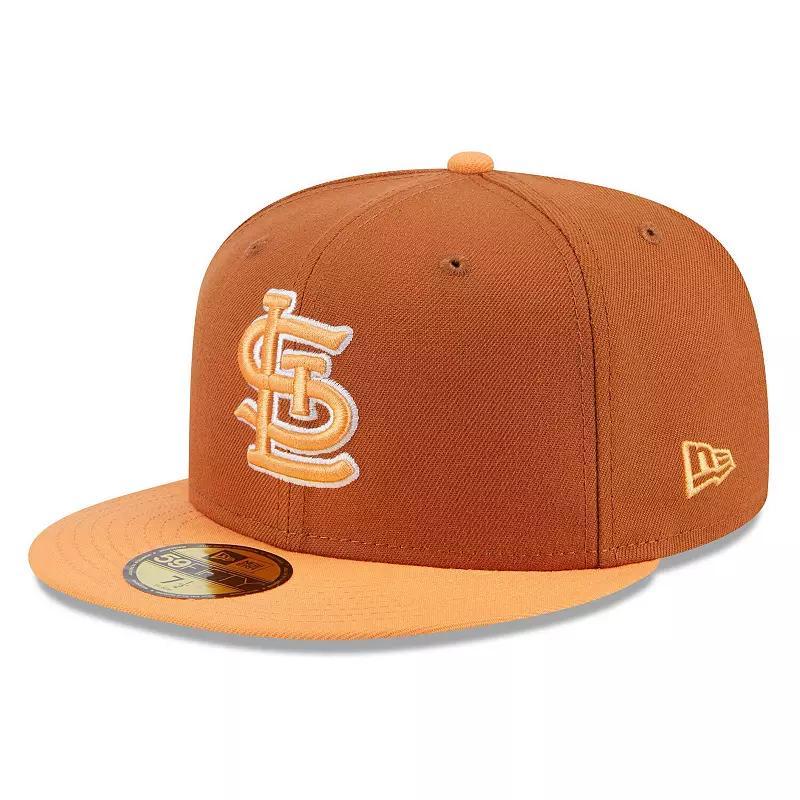 Mens New Era /Orange St. Louis Cardinals Spring Color Basic Two-Tone 59FIFTY Fitted Hat Product Image