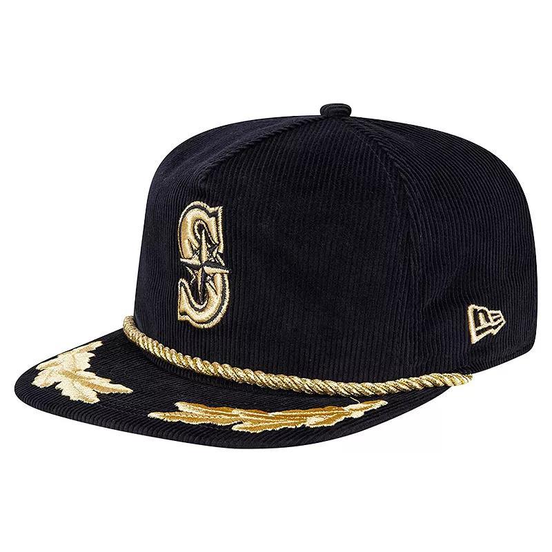 Mens New Era Seattle Mariners Corduroy Filigree Golfer Adjustable Hat Product Image