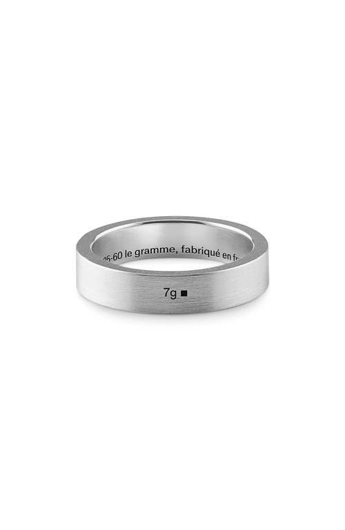 le gramme Mens 7G Brushed Sterling Silver Ribbon Ring Product Image