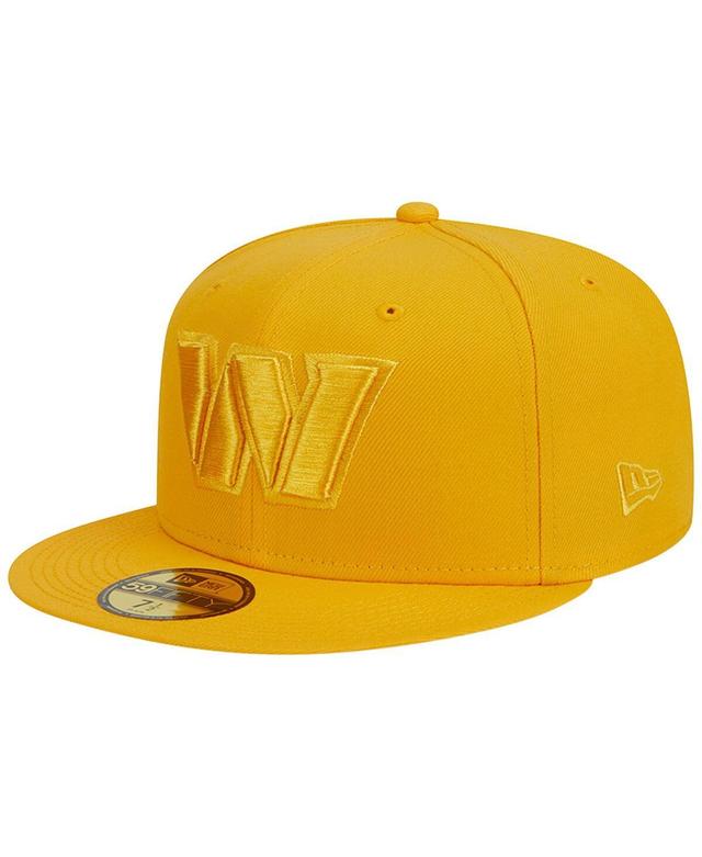 Mens New Era Gold Washington Commanders Color Pack 59FIFTY Fitted Hat Product Image