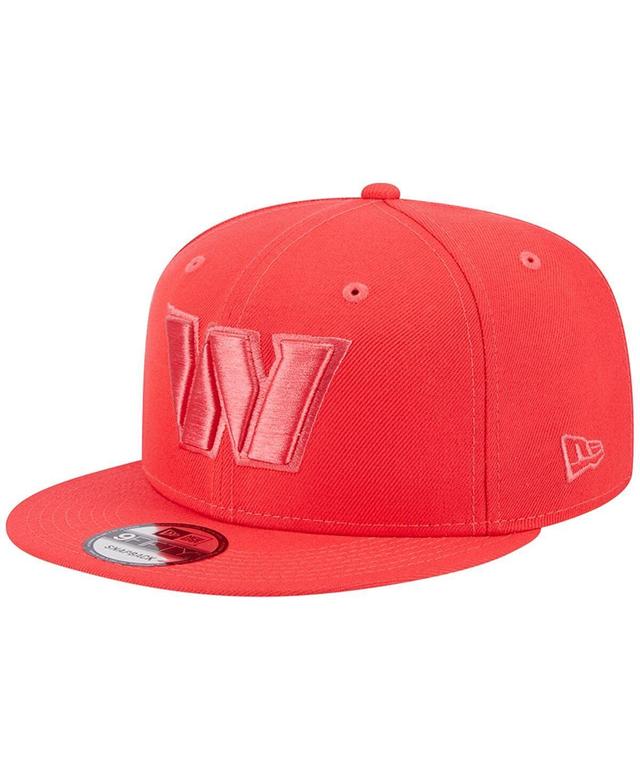 Men's New Era Red Washington Commanders Color Pack Brights 9FIFTY Snapback Hat Product Image