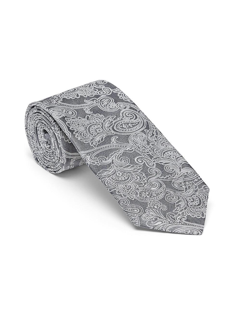 Mens Paisley Silk Tie Product Image