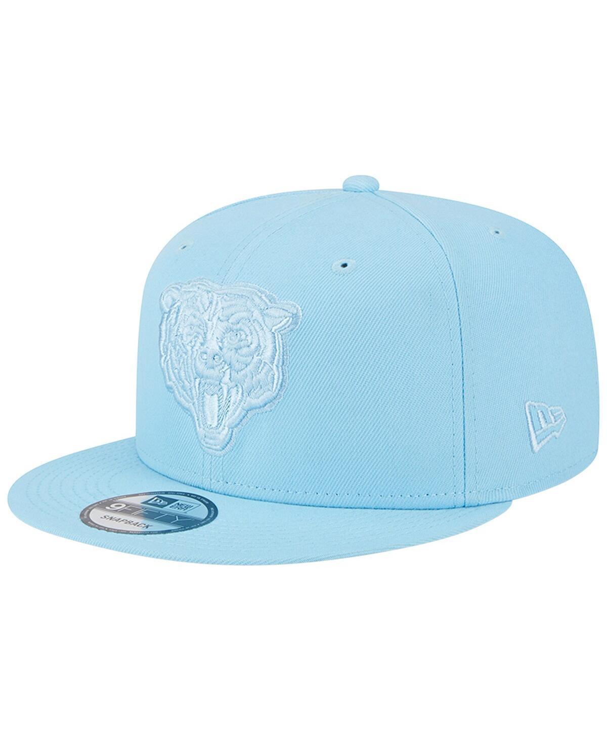 Mens New Era Light Blue Chicago Bears Color Pack Brights 9FIFTY Snapback Hat Product Image