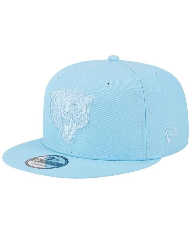 Mens New Era Light Blue Chicago Bears Color Pack Brights 9FIFTY Snapback Hat Product Image