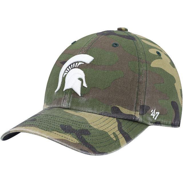 Mens 47 Camo Michigan State Spartans Clean Up Core Adjustable Hat Product Image