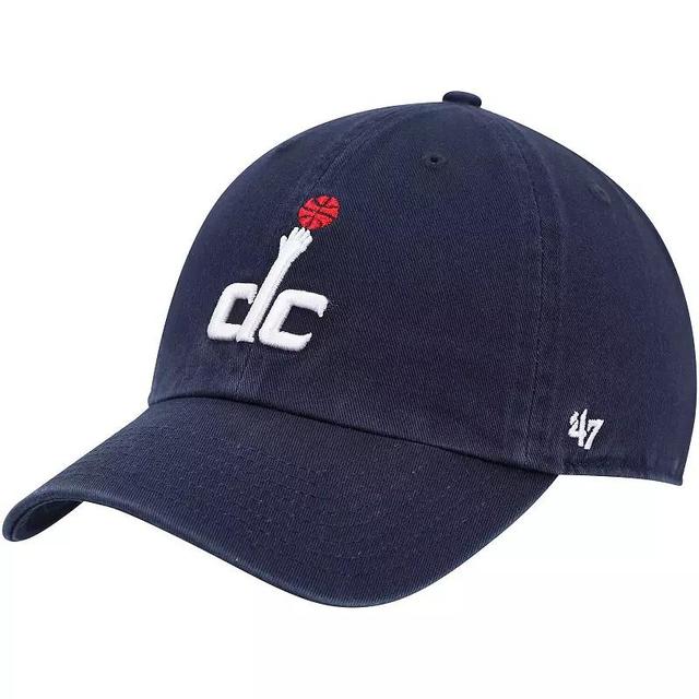 Mens 47 Navy Washington Wizards Team Clean Up Adjustable Hat, Wiz Blue Product Image