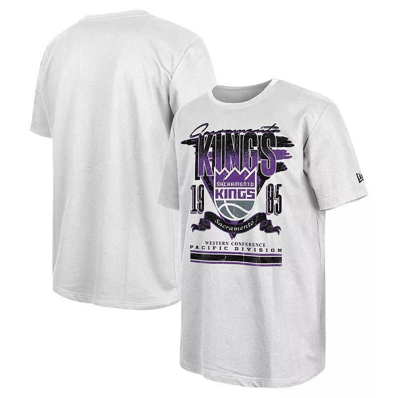 Mens New Era White Sacramento Kings Sport Classics Oversized T-Shirt Product Image