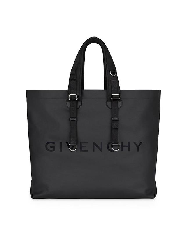 Mens G-Shopper Large Tote Bag In Coated Canvas Product Image