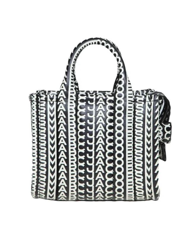 MARC JACOBS Micro Tote In Monogram Leather In Grey Product Image