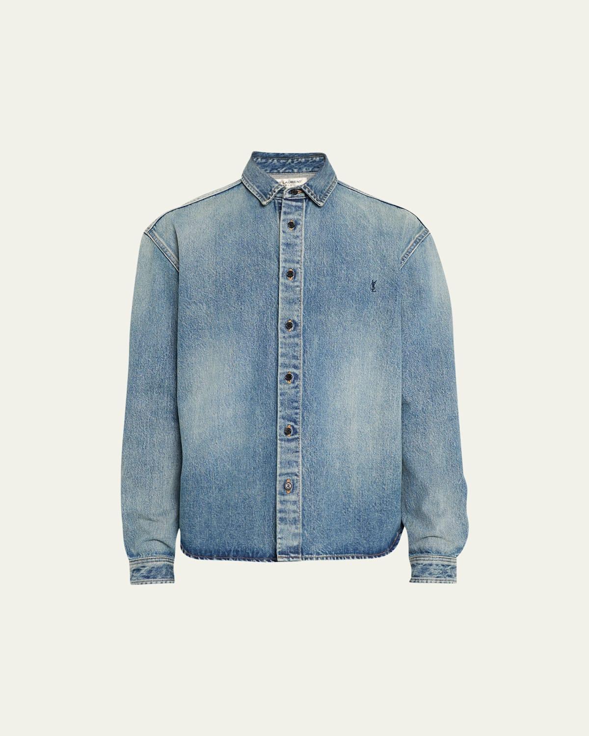 Mens Denim Shirt Product Image