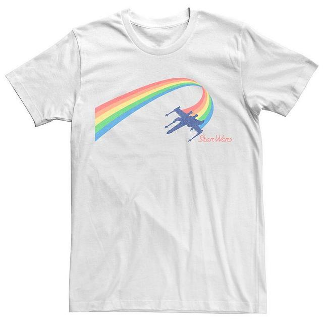 Mens Star Wars X-Wing Rainbow Flight Tee Product Image