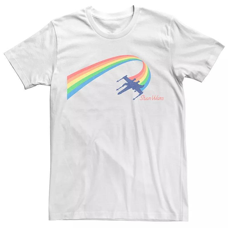 Mens Star Wars X-Wing Rainbow Flight Tee Product Image