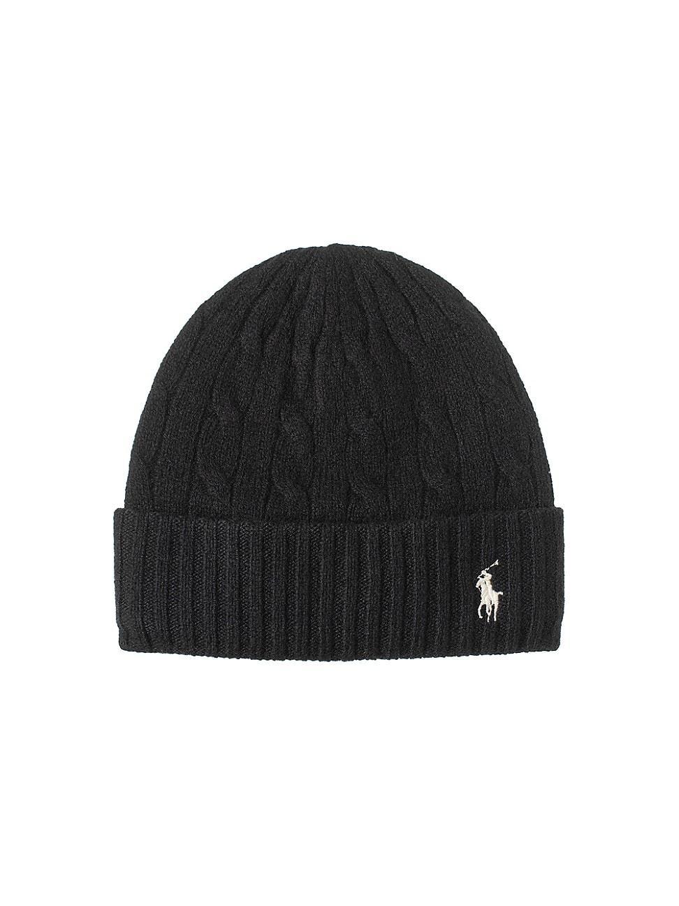 Womens Core Cable Knit Wool-Cashmere Beanie product image