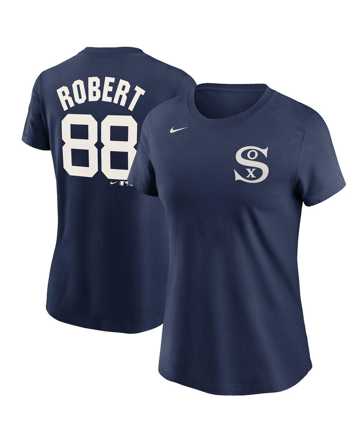 Womens Nike Luis Robert Navy Chicago White Sox 2021 Field of Dreams Name and Number T-shirt Product Image