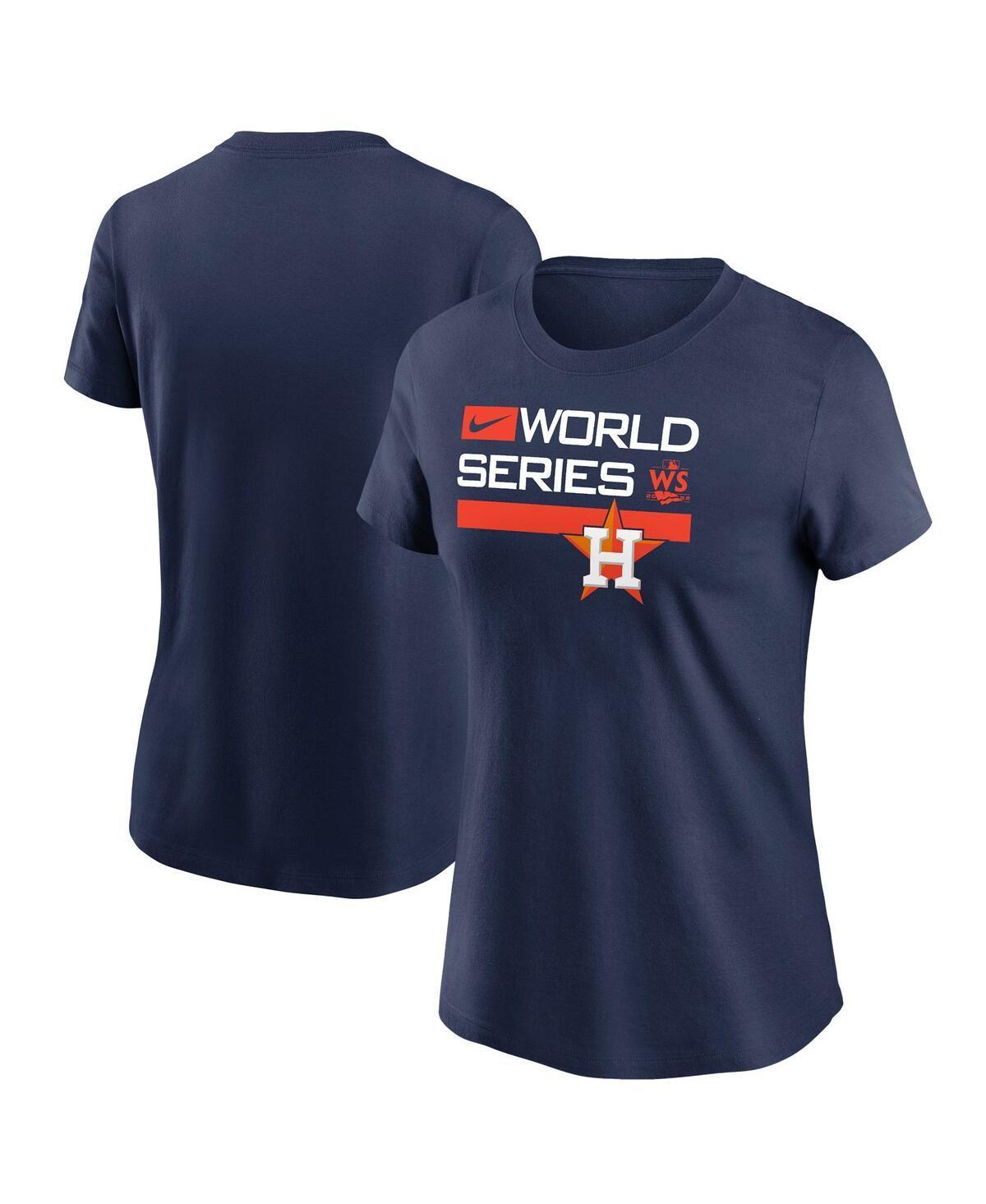 Womens Nike Navy Houston Astros 2022 World Series Authentic Collection Dugout T-shirt Product Image