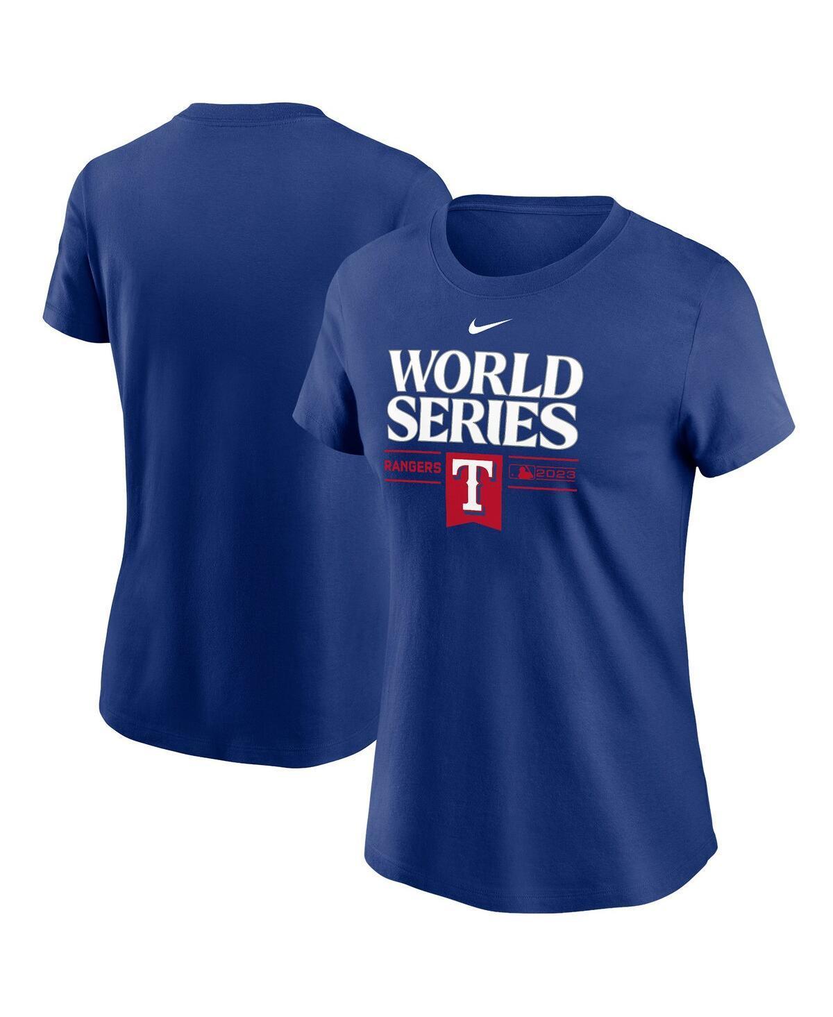 Womens Nike Royal Texas Rangers 2023 World Series Authentic Collection T-shirt Product Image