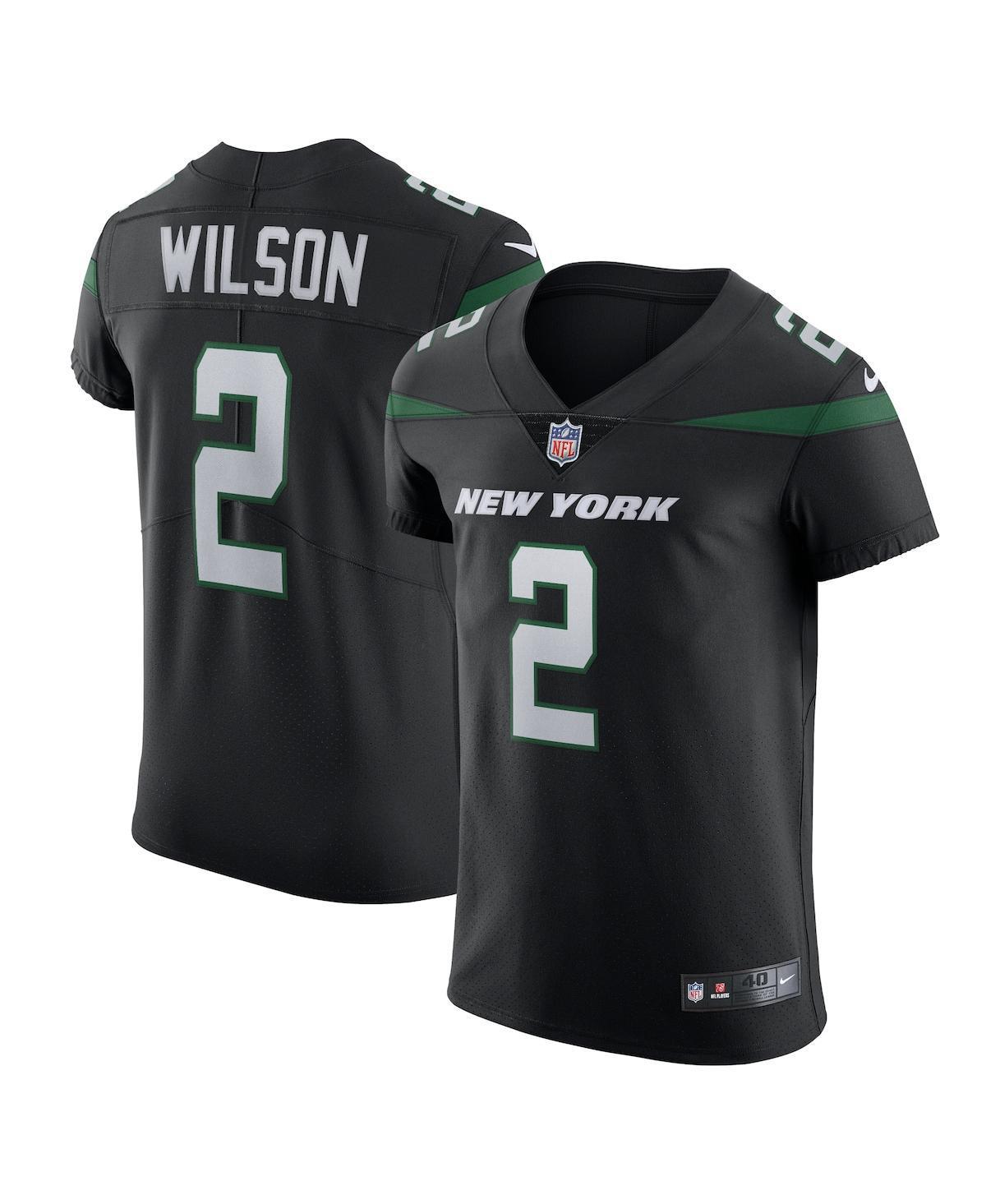 Mens Zach Wilson Stealth Black New York Jets Vapor Elite Jersey - Black Product Image