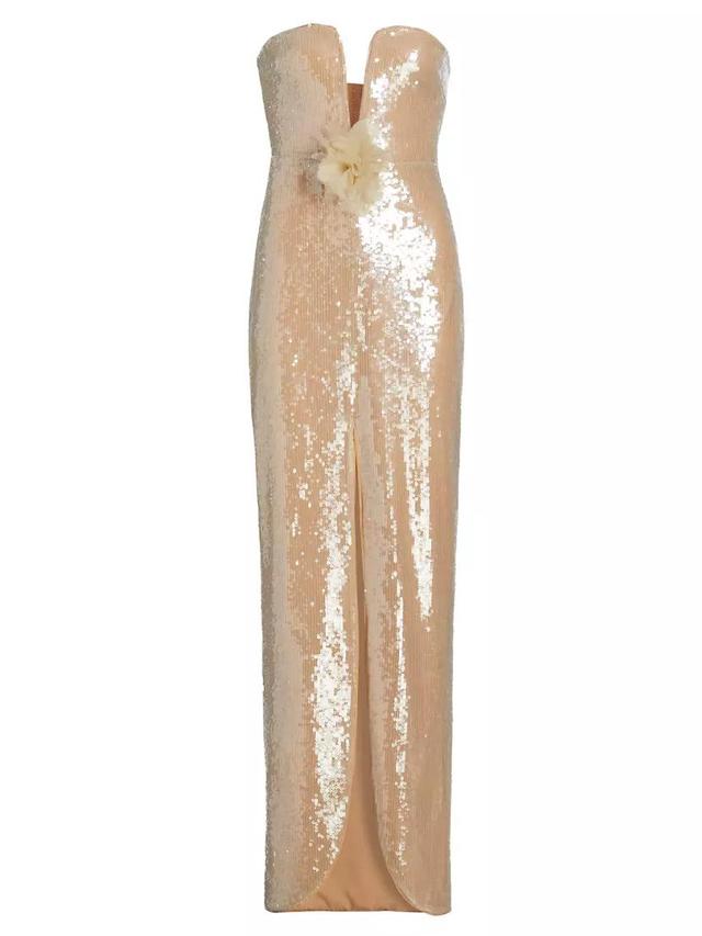 Sequined Column Gown Product Image