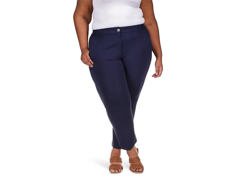 MICHAEL Michael Kors Plus Size Ponte Skinny Pants (Midnight ) Women's Clothing Product Image