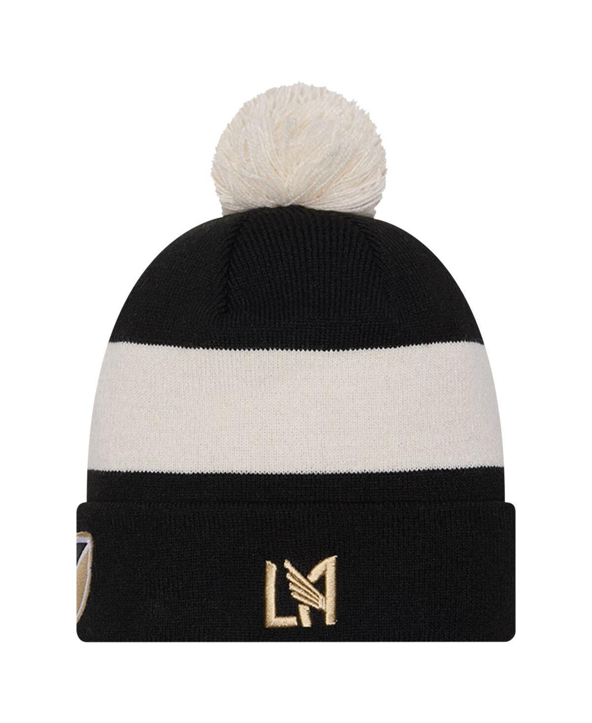 Mens New Era Black LAFC 2024 Kick Off Collection Cuffed Knit Hat with Pom Product Image