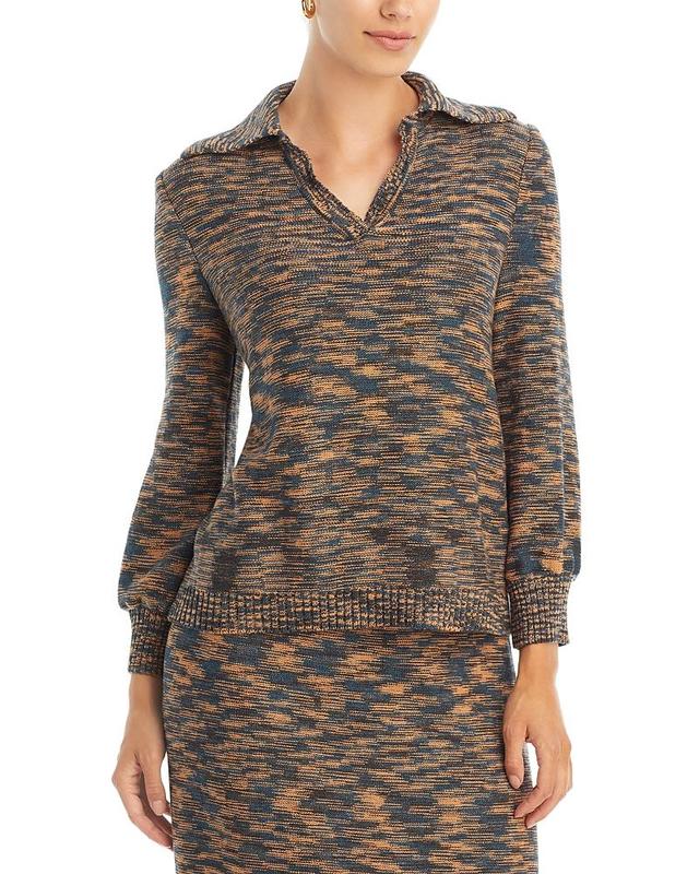 Misook Collared V Neck Knit Tunic Product Image