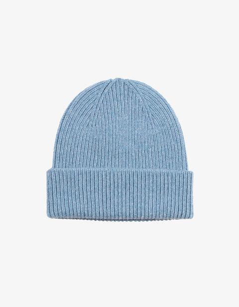 Merino Wool Beanie - Stone Blue Product Image