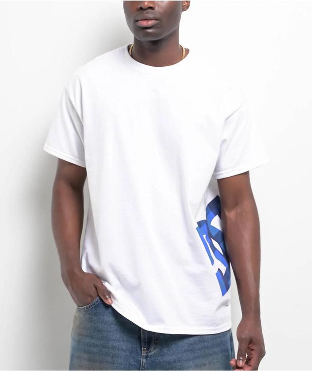 DC Star Slide Slant White T-Shirt Product Image