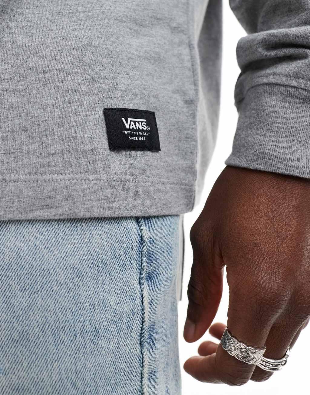 Vans Sanders varsity sweatshirt in gray Product Image