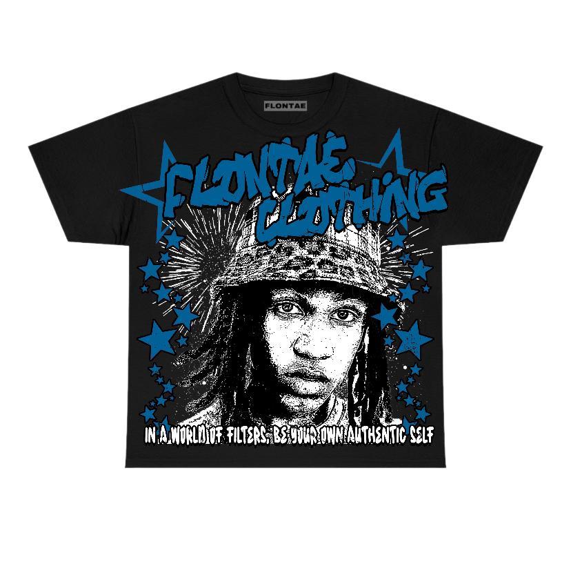 Military Blue 4s Flontae T-Shirt Be Yourself Graphic Product Image