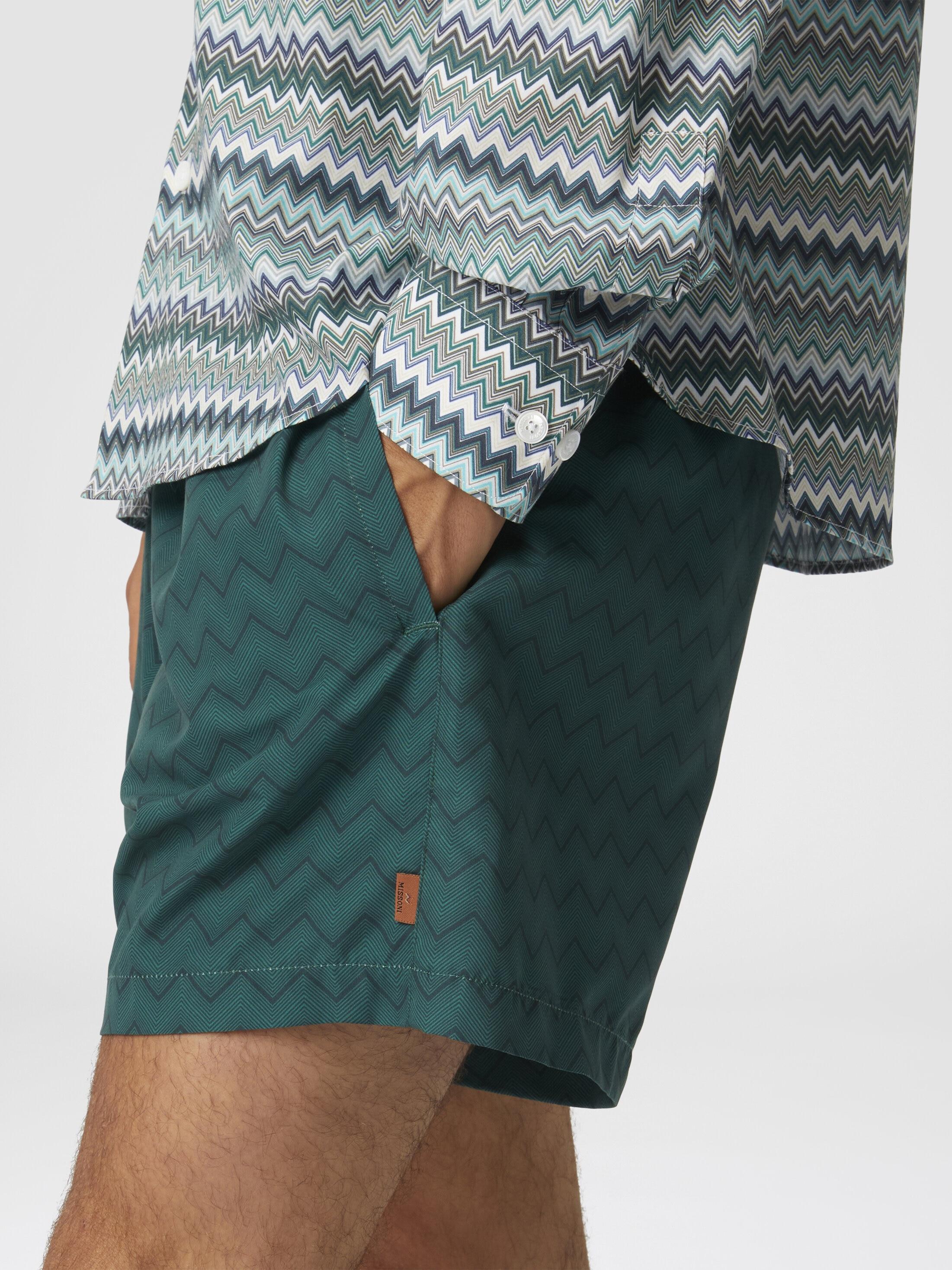 Tonal zigzag swim trunks Product Image