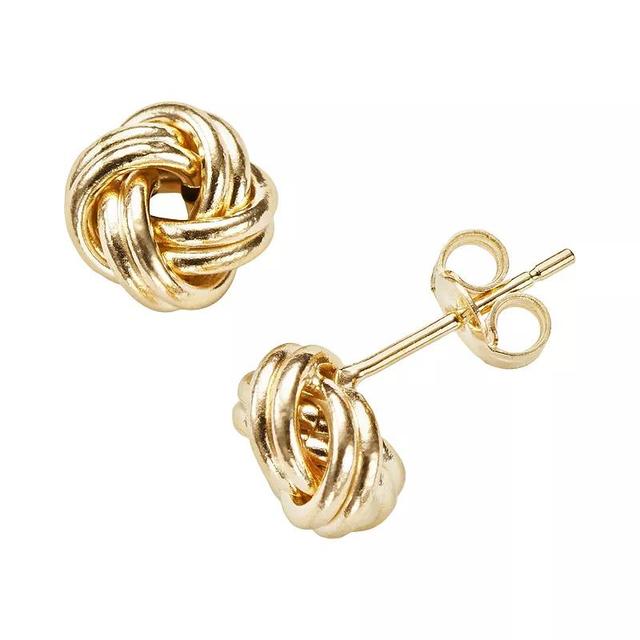 Jordan Blue 14k Gold Love Knot Stud Earrings, Womens, 14k Yellow Gold Product Image