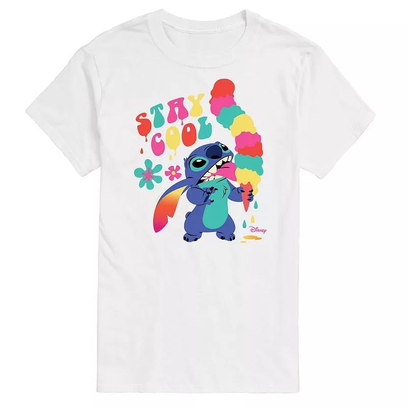 Disneys Lilo & Stitch Big & Tall Stay Cool Graphic Tee, Mens Product Image