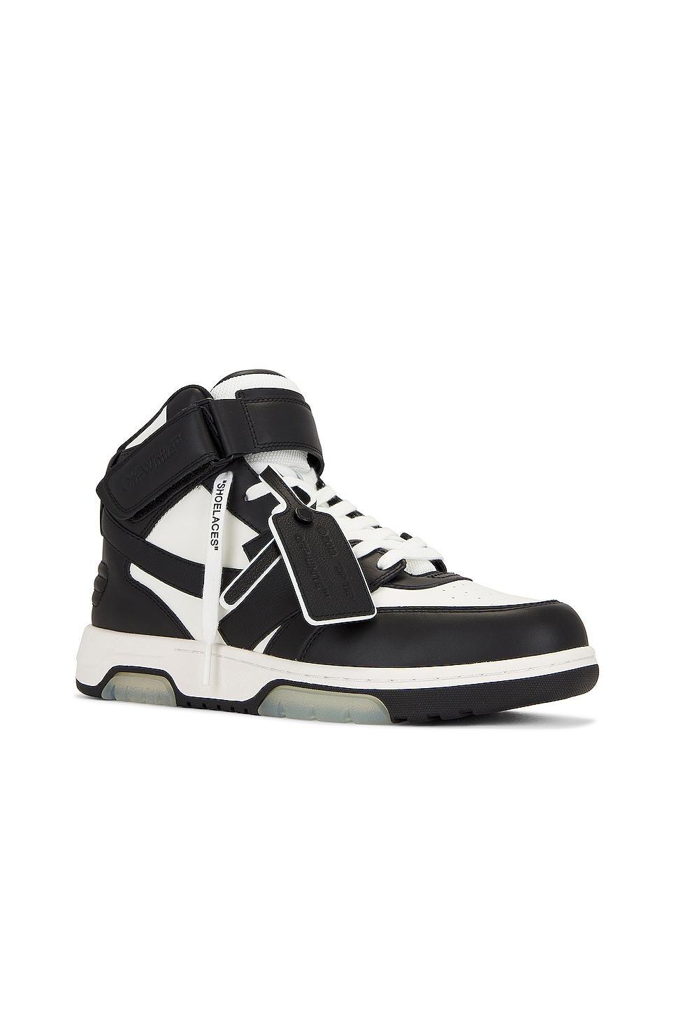 OFF-WHITE Out Of Office Mid Top Sneaker in White,Black. Size 42, 44. Product Image