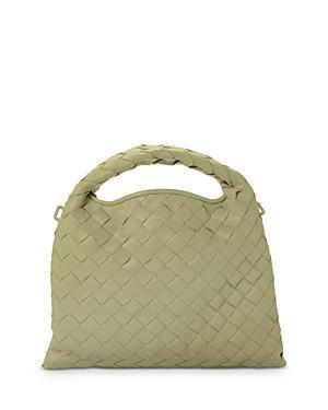 Bottega Veneta Mini Hop Intrecciato Leather Hobo Bag Product Image