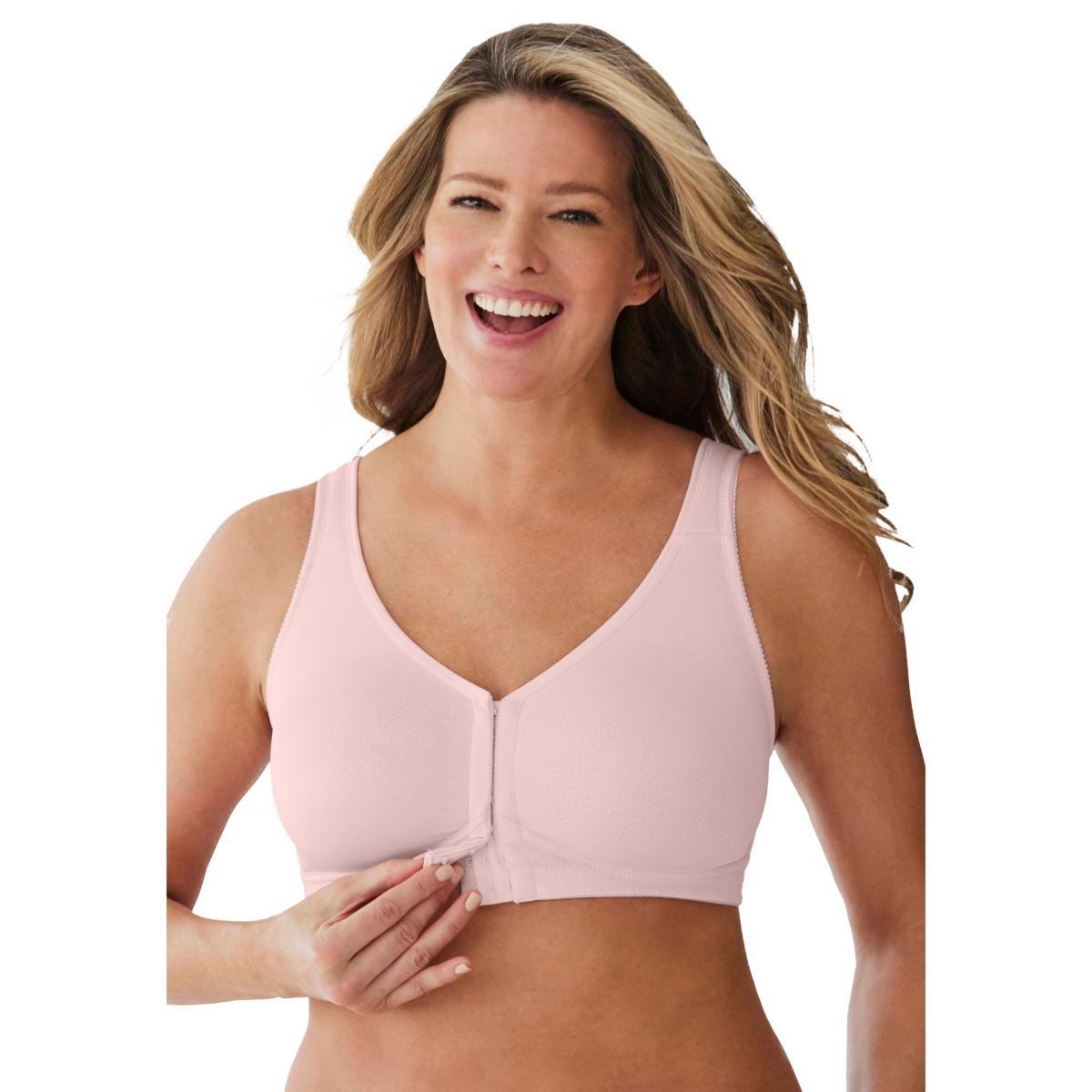 Comfort Choice Womens Front Hook Wireless Breathe Bra Product Image