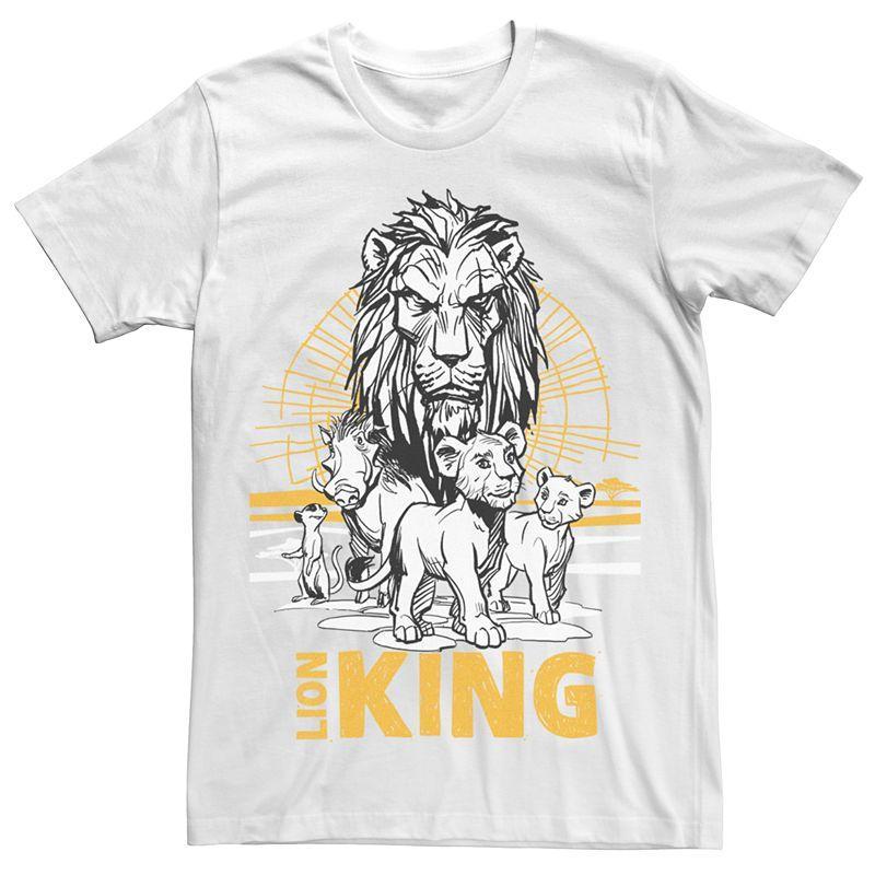 Disneys The Lion King Mens Scar, Simba & Nala Graphic Tee Product Image