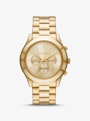 Michael Kors MK8909 - Slim Runway Chronograph Stainless Steel Watch Watches Product Image