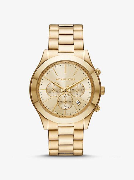 Michael Kors MK8909 - Slim Runway Chronograph Stainless Steel Watch Watches Product Image