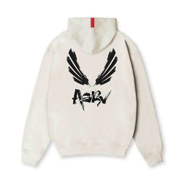 0874. Tech-Terry™ Zip Pocket Hoodie  -  Stone "Brush Wings/ASRV" Product Image