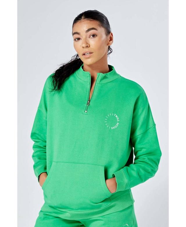 Womens Essentials Oversized Funnel Neck Zip up Sweatshirt Product Image