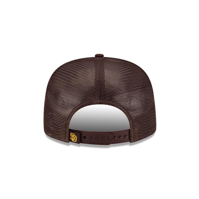 San Diego Padres Court Sport 9FIFTY A-Frame Trucker Hat Male Product Image