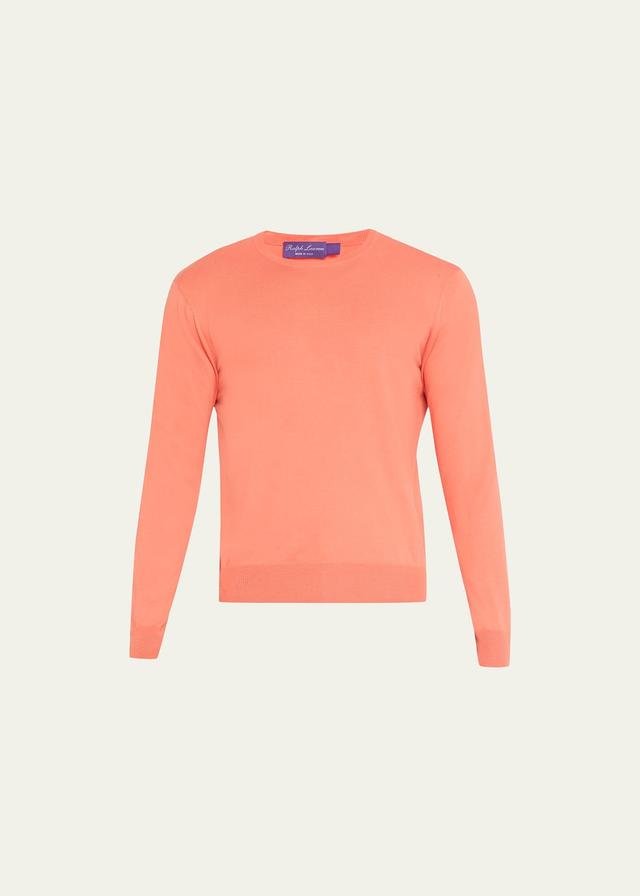 Mens Crewneck Sweater - Melon - Size XXL Product Image