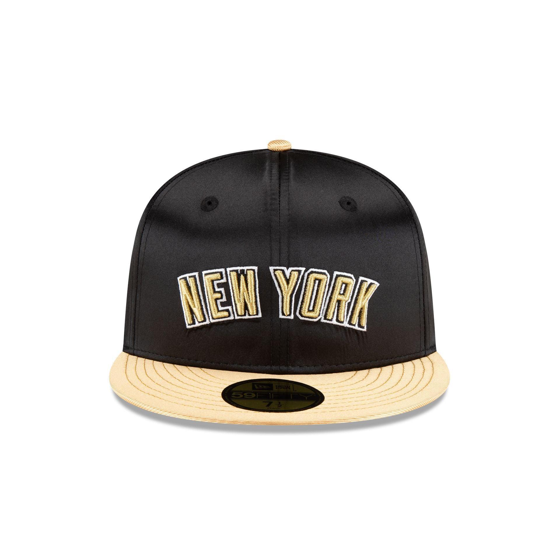 New York Mets Metallic Gold 59FIFTY Fitted Hat Male Product Image