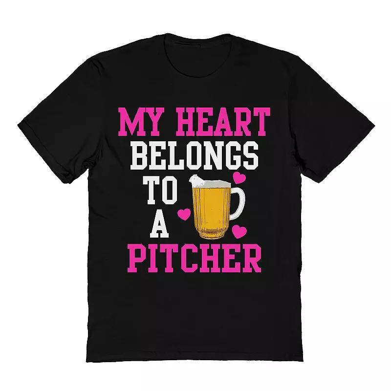 Mens Heart Belongs Pitcher Tee Product Image