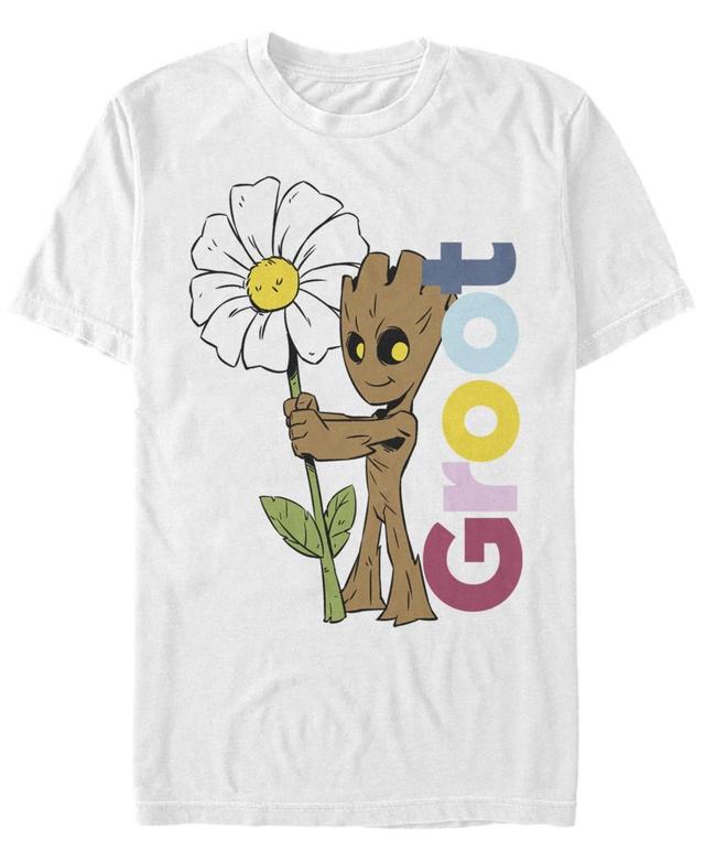 Mens Marvel Guardians Of The Galaxy Groot Flower Portrait Tee Product Image