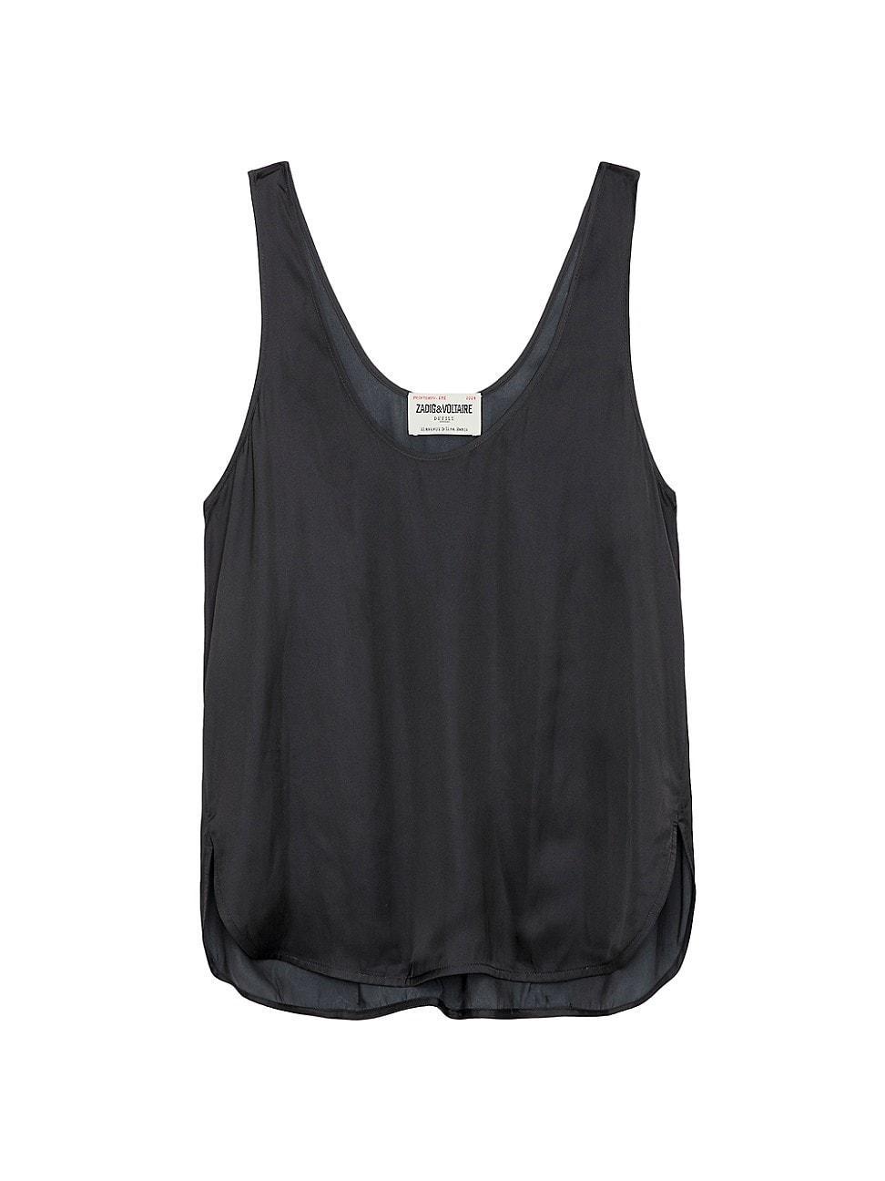 Womens Carys Satin Tank Top Product Image