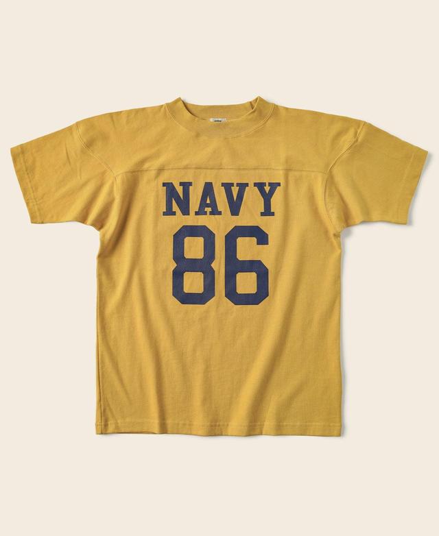 US Naval Football T-Shirt - Yellow Product Image