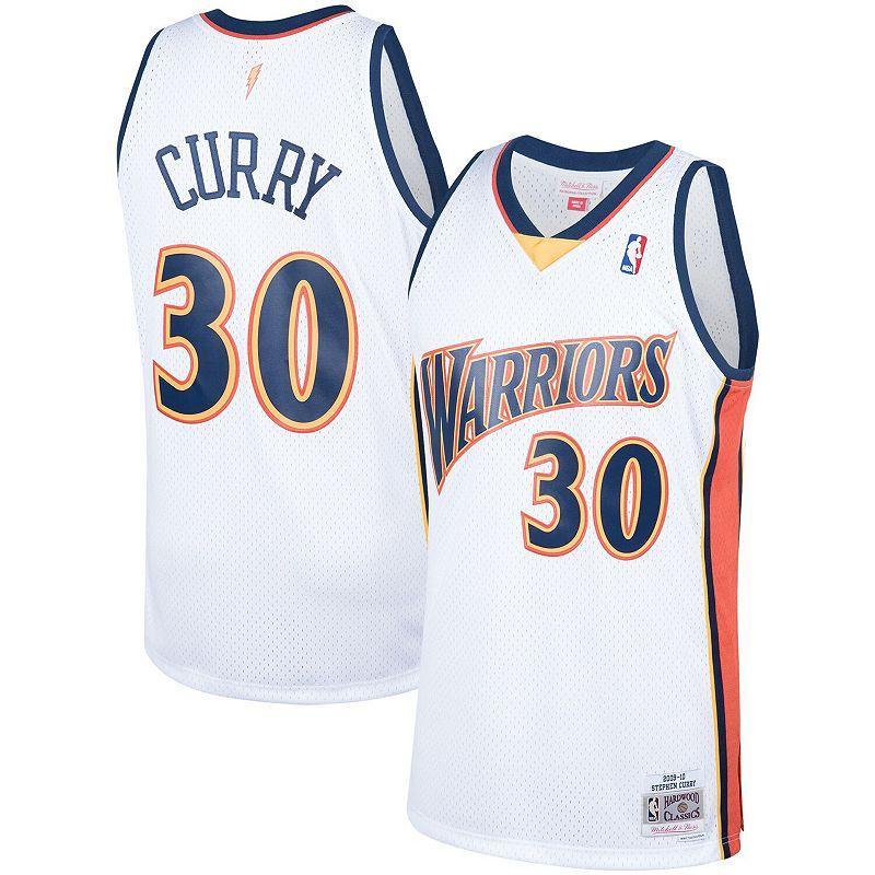 Mens Mitchell & Ness Stephen Curry Golden State Warriors 2009-10 Hardwood Classics Swingman Jersey Product Image